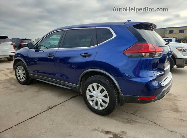 KNMAT2MV8JP552089 2018 NISSAN ROGUE Синий Задняя левая четверть