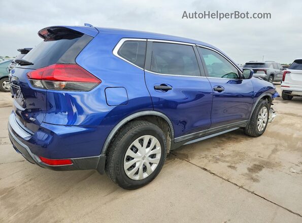 KNMAT2MV8JP552089 2018 NISSAN ROGUE Синий Задняя правая четверть
