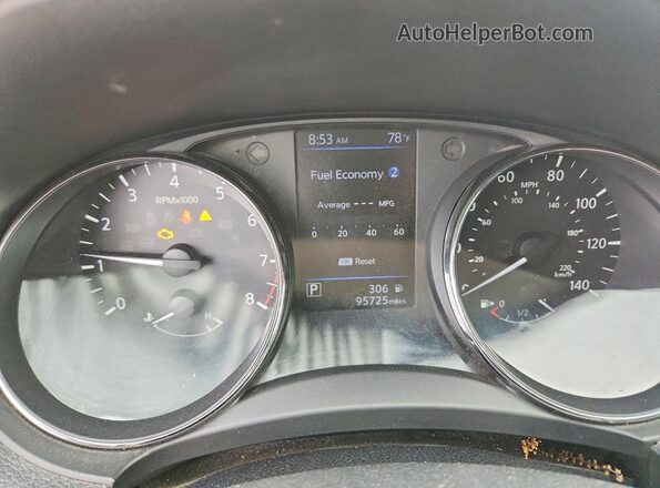 KNMAT2MV8JP552089 2018 NISSAN ROGUE Синий Вид щитка приборов