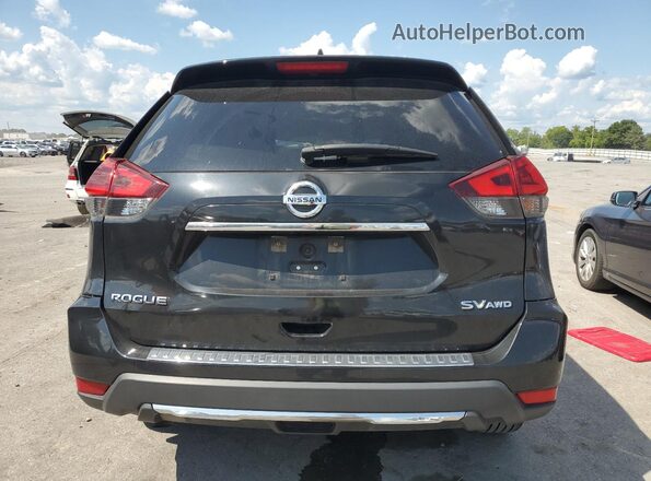 KNMAT2MV8JP559978 2018 NISSAN ROGUE Black უკანა ხედი