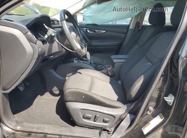 KNMAT2MV8JP559978 2018 NISSAN ROGUE Black წინა სალონის ხედი