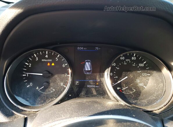 KNMAT2MV8JP568888 2018 NISSAN ROGUE White Widok zestawu wskaźników