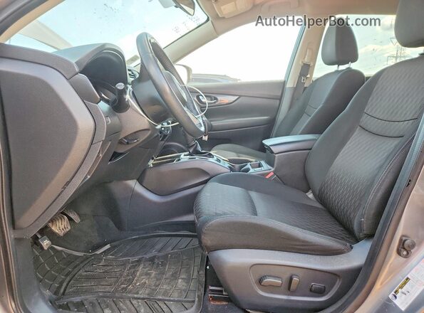 KNMAT2MV8JP583939 2018 NISSAN ROGUE Gray წინა სალონის ხედი