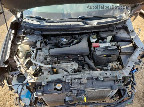 KNMAT2MV8JP583939 2018 NISSAN ROGUE Gray ძრავის განყოფილების ხედი