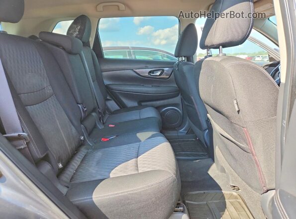 KNMAT2MV8JP583939 2018 NISSAN ROGUE Gray უკანა სალონის ხედი