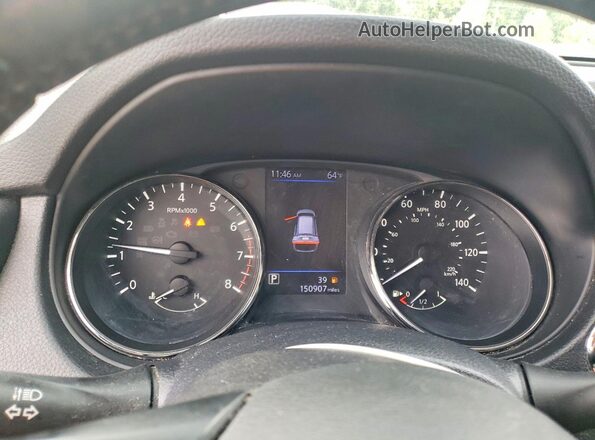 KNMAT2MV8JP590681 2018 NISSAN ROGUE White Widok zestawu wskaźników