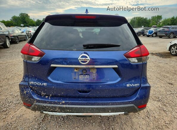 KNMAT2MV8KP532717 2019 NISSAN ROGUE Blue უკანა ხედი
