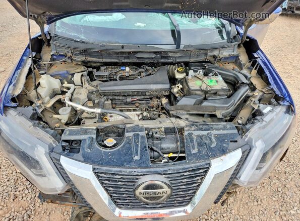 KNMAT2MV8KP532717 2019 NISSAN ROGUE Blue უკანა სალონის ხედი