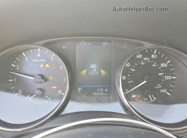 KNMAT2MV8KP553759 2019 NISSAN ROGUE Серый Вид щитка приборов