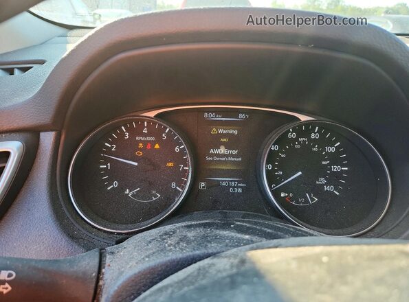 KNMAT2MV9GP635023 2016 NISSAN ROGUE Green Vista del cuadro de instrumentos