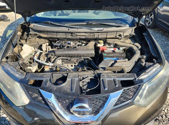 KNMAT2MV9GP635023 2016 NISSAN ROGUE Green Vista del compartimento del motor