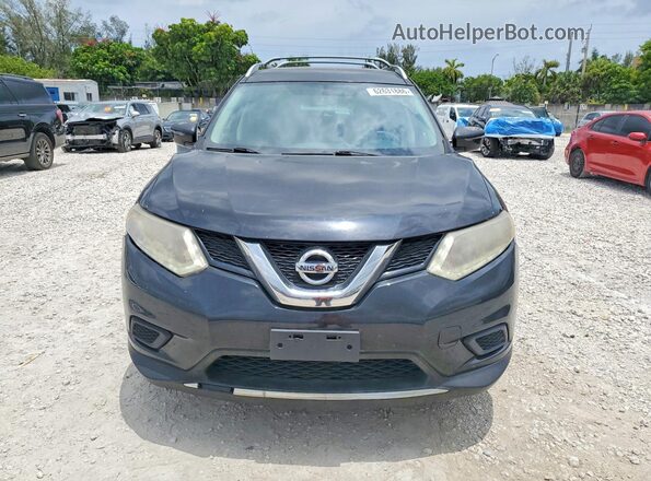 KNMAT2MV9GP639038 2016 NISSAN ROGUE Black Դիմացի տեսք