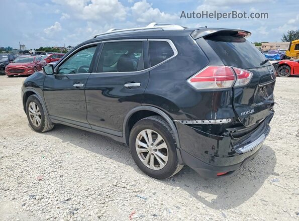 KNMAT2MV9GP639038 2016 NISSAN ROGUE Black Հետևի ձախ