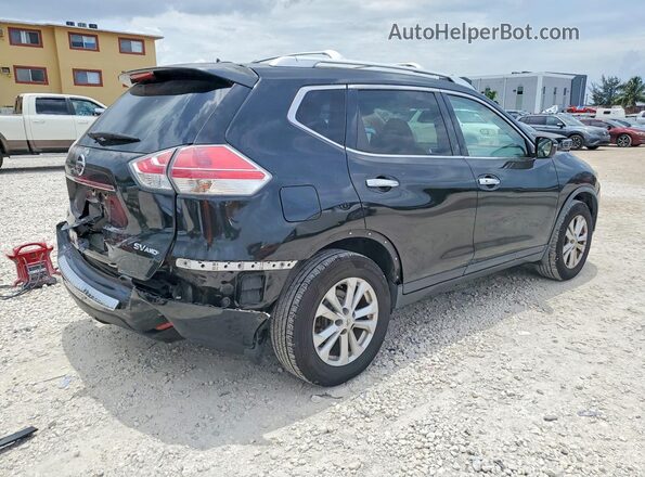 KNMAT2MV9GP639038 2016 NISSAN ROGUE Black Հետևի աջ