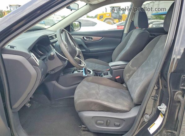 KNMAT2MV9GP639038 2016 NISSAN ROGUE Black Սալոնի դիմացի տեսք
