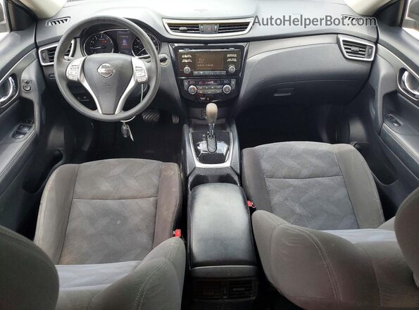 KNMAT2MV9GP639038 2016 NISSAN ROGUE Black Առջևի վահանակի տեսք