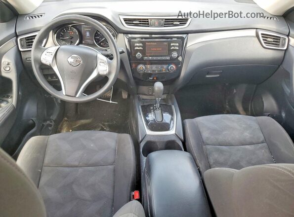 KNMAT2MV9GP644305 2016 NISSAN ROGUE Silver Вид панелі приладів