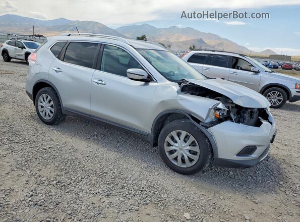 KNMAT2MV9GP644305 2016 NISSAN ROGUE Silver Передня права чверть