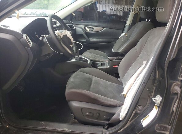KNMAT2MV9GP667003 2016 NISSAN ROGUE Черный Вид салона спереди