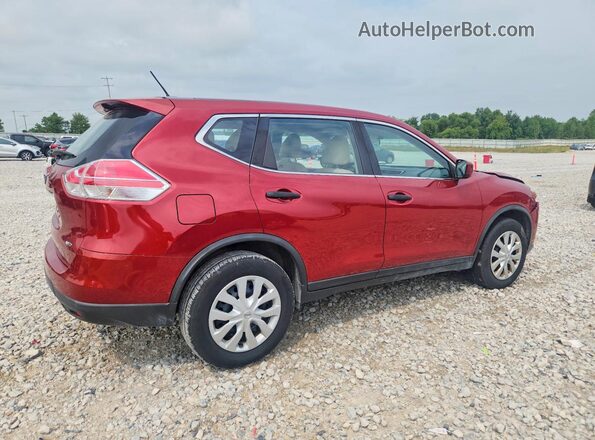 KNMAT2MV9GP688806 2016 NISSAN ROGUE Red Задня права чверть