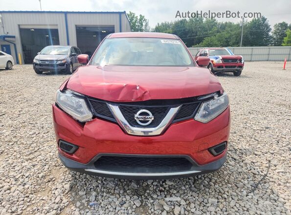 KNMAT2MV9GP688806 2016 NISSAN ROGUE Red Вид спереду