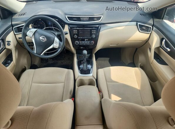 KNMAT2MV9GP688806 2016 NISSAN ROGUE Red Вид панелі приладів