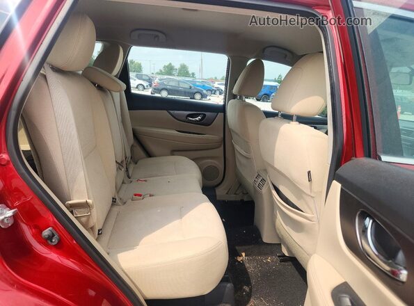 KNMAT2MV9GP688806 2016 NISSAN ROGUE Red Вид задніх сидінь