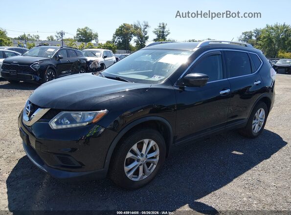 KNMAT2MV9GP714577 2016 NISSAN ROGUE Черный Передняя левая четверть