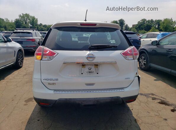 KNMAT2MV9GP724042 2016 NISSAN ROGUE White Widok z tyłu