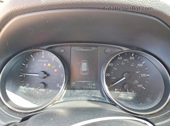 KNMAT2MV9HP540799 2017 NISSAN ROGUE Серебряный Вид щитка приборов