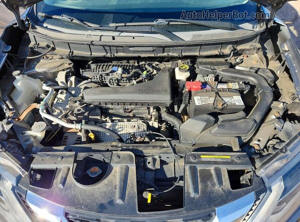 KNMAT2MV9HP592594 2017 NISSAN ROGUE Silver Вид підкапотного простору