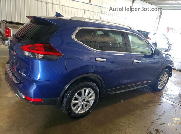 KNMAT2MV9JP567071 2018 NISSAN ROGUE Синий Задняя правая четверть