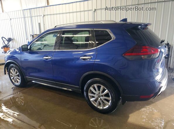 KNMAT2MV9JP567071 2018 NISSAN ROGUE Синий Задняя левая четверть