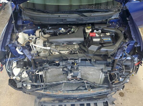 KNMAT2MV9JP567071 2018 NISSAN ROGUE Синий Вид подкапотного пространства