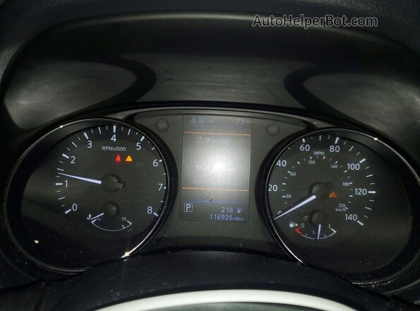 KNMAT2MV9JP567071 2018 NISSAN ROGUE Синий Вид щитка приборов