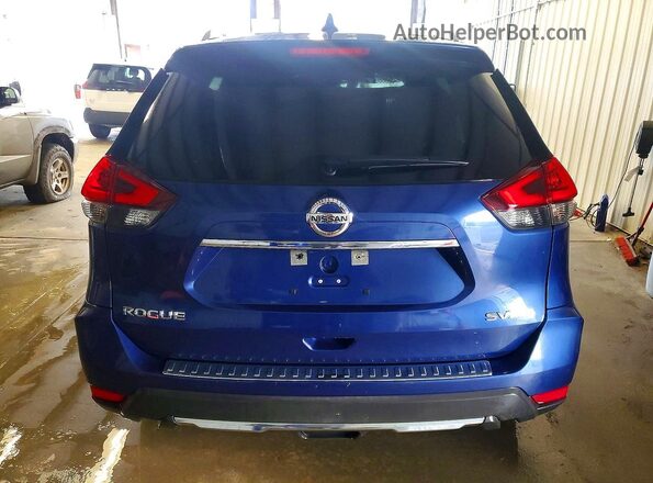 KNMAT2MV9JP567071 2018 NISSAN ROGUE Синий Вид сзади