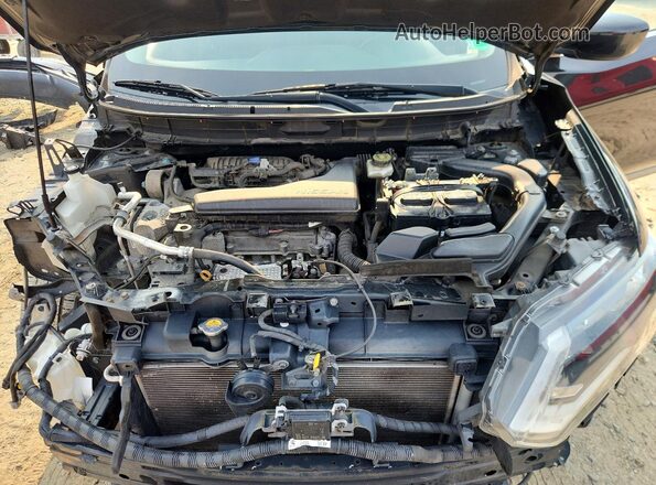 KNMAT2MV9LP509769 2020 NISSAN ROGUE Black Vista del compartimento del motor