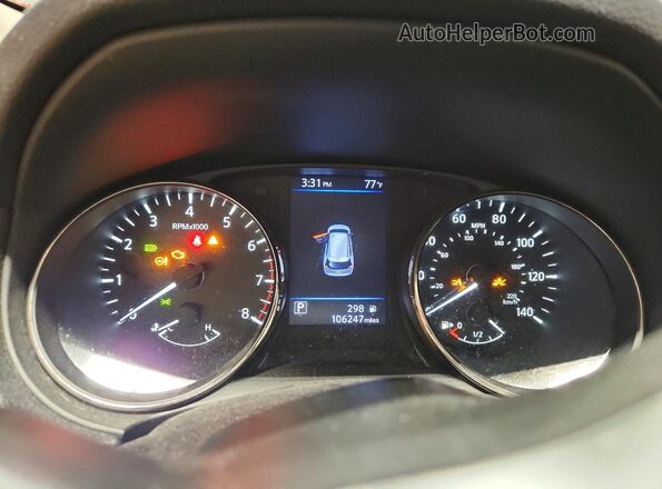 KNMAT2MV9LP532601 2020 NISSAN ROGUE Gray Widok zestawu wskaźników