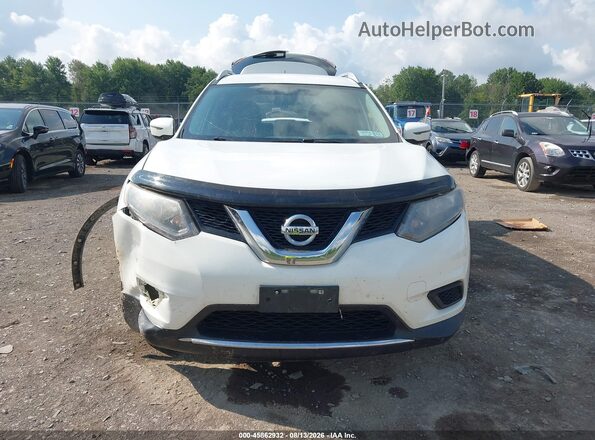 KNMAT2MVXGP603813 2016 NISSAN ROGUE White წინა ხედი