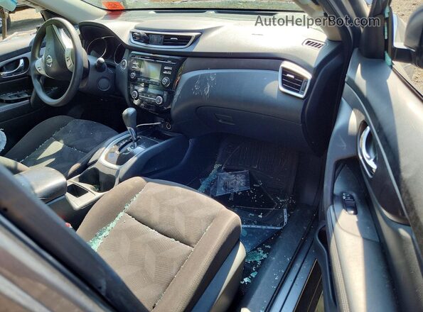 KNMAT2MVXGP615802 2016 NISSAN ROGUE Gray წინა პანელის ხედი
