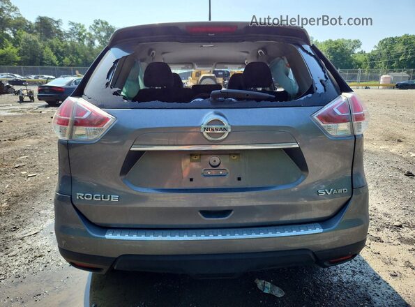 KNMAT2MVXGP615802 2016 NISSAN ROGUE Gray უკანა ხედი