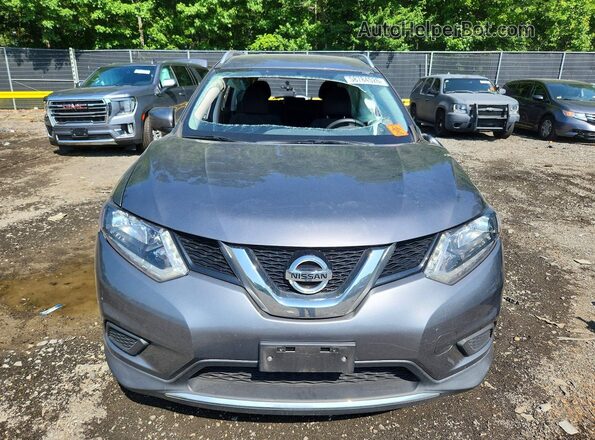 KNMAT2MVXGP615802 2016 NISSAN ROGUE Gray წინა ხედი