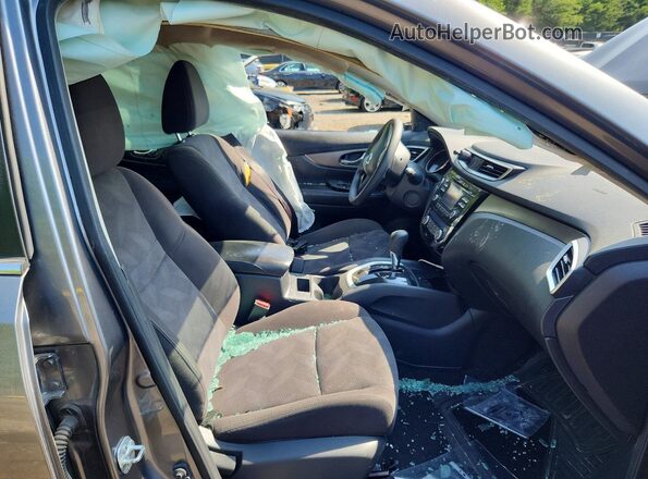 KNMAT2MVXGP615802 2016 NISSAN ROGUE Gray წინა სალონის ხედი