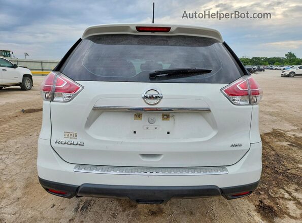 KNMAT2MVXGP626105 2016 NISSAN ROGUE White უკანა ხედი