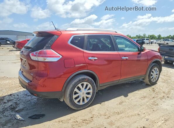 KNMAT2MVXGP645303 2016 NISSAN ROGUE Red უკანა მარჯვენა