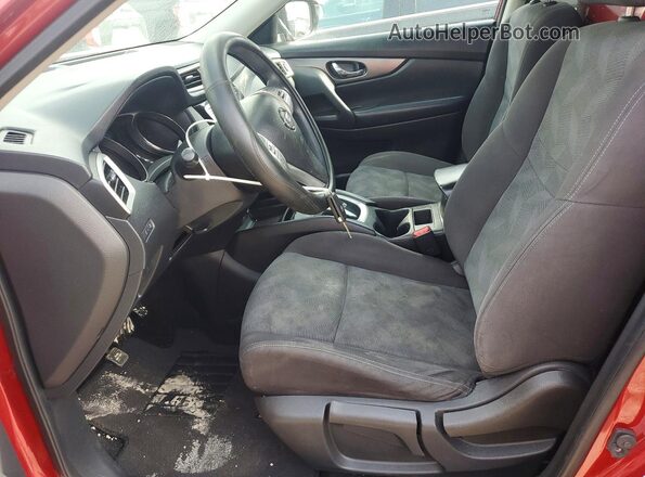KNMAT2MVXGP645303 2016 NISSAN ROGUE Red წინა სალონის ხედი