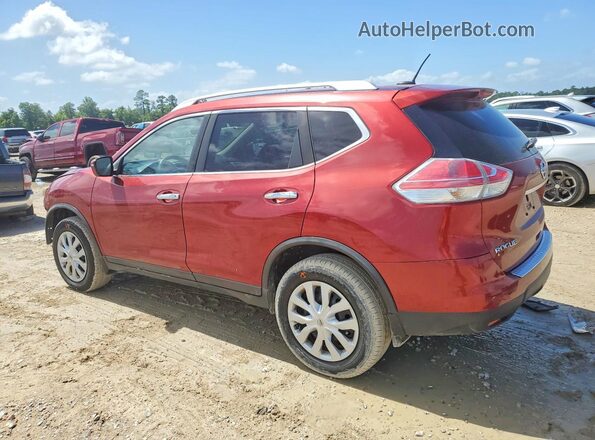 KNMAT2MVXGP645303 2016 NISSAN ROGUE Red უკანა მარცხენა