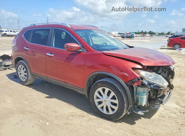 KNMAT2MVXGP645303 2016 NISSAN ROGUE Red წინა მარჯვენა