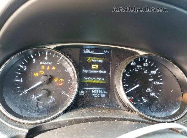 KNMAT2MVXGP649951 2016 NISSAN ROGUE Серебряный Вид щитка приборов