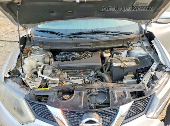 KNMAT2MVXGP649951 2016 NISSAN ROGUE Серебряный Вид подкапотного пространства
